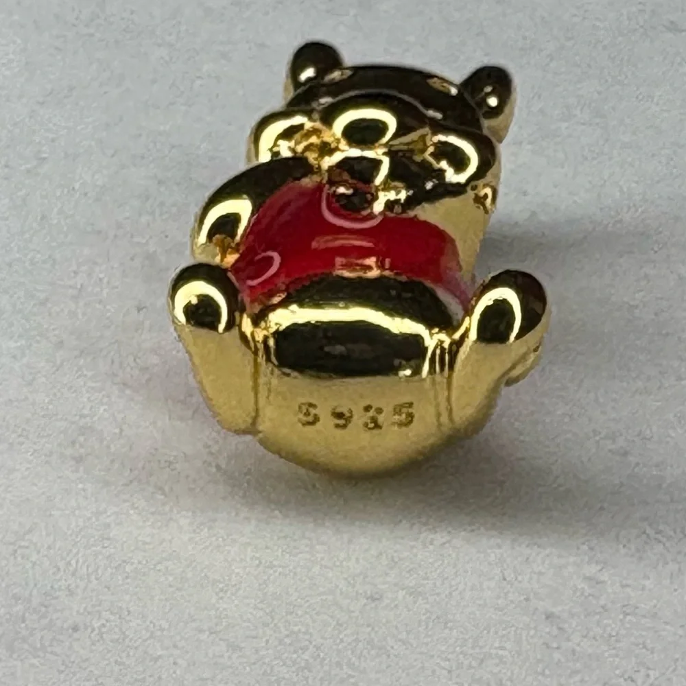 Disney Winnie the Pooh Gold and red 925 silver - Picture 3 of 5